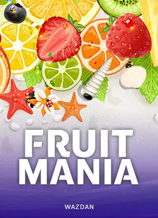 ภาพปกเกมสล็อต Fruit Mania จาก Wazdan ลวดลายผลไม้หลากสีสัน